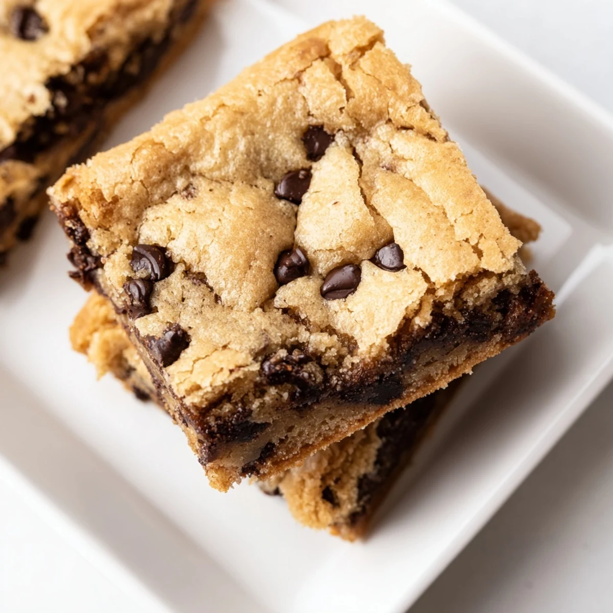 Warm, gooey Ultimate Chocolate Chip Cookie Bars, fresh from the oven, ready to share with friends.