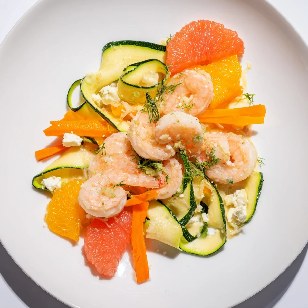 Vibrant The Coral Reef recipe features pink shrimp and citrus with browned Gruyère, a flavorful dinner.