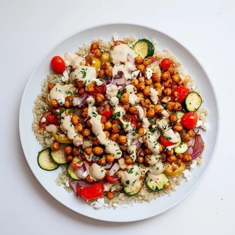 Mediterranean Chickpea Veggie Bowl