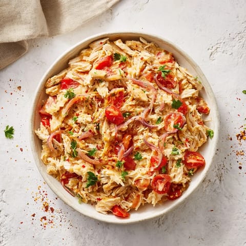 Flaky tuna and chickpeas make this Mediterranean Dense Chickpea and Tuna Salad deliciously satisfying.