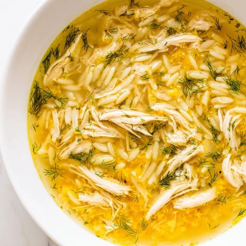 Chicken Lemon Orzo Soup