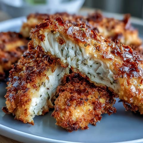 Homemade Air Fryer Chicken Strips paired with a fresh garden salad and lemon wedge.