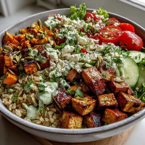 This hearty Customizable Grain Bowl features fluffy quinoa, grilled chicken, and crisp avocado slices on a bed of fresh greens.