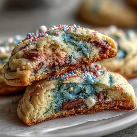 Whimsical birthday cookies with pastel swirls, inspired by Cookie Run Kingdom, perfect for celebrations and gifting.  