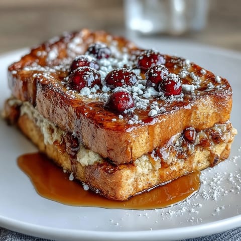 Blueberry Pancake Casserole Baked in the Oven with golden-brown edges and juicy berries bursting through fluffy layers.  