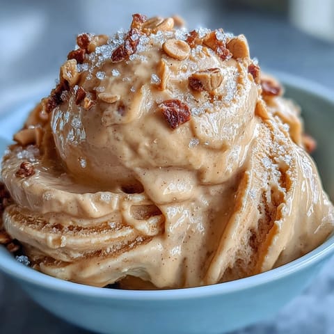 Creamy 4-Ingredient Peanut Butter Banana Ice Cream, a healthy frozen treat.