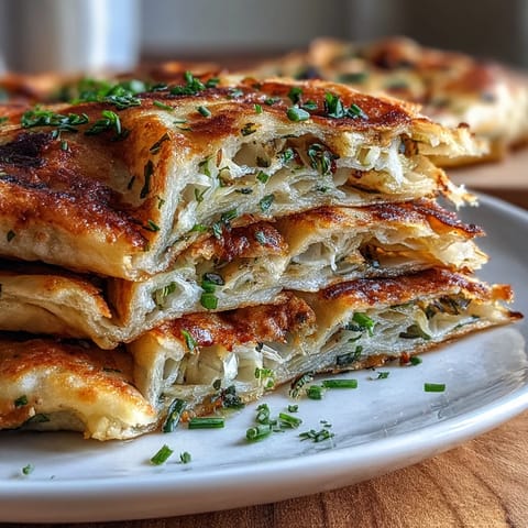 Crispy, golden spring onion pancakes with fresh scallions, perfect for snacking or as an appetizer.  