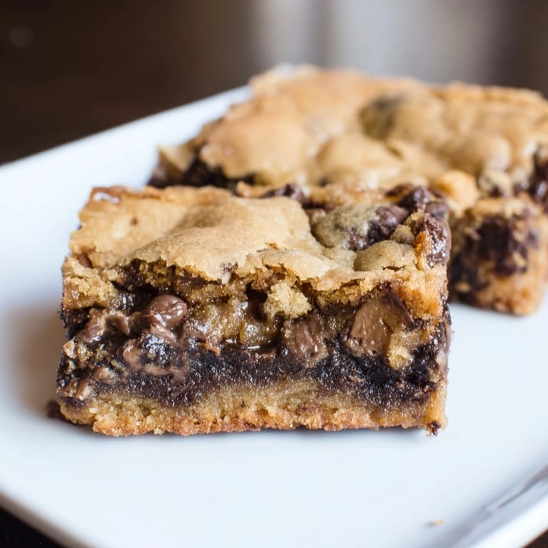 Golden-brown, delicious Ultimate Gooey Chocolate Chip Cookie Bars—perfectly chewy and loaded with chocolate.
