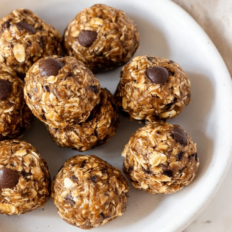 These no-bake peanut butter energy balls offer a delicious, filling, and easily accessible snack with rolled oats.