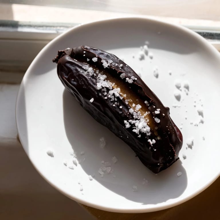 Creamy peanut butter-filled Chocolate Peanut Butter Dates, dipped in chocolate, perfect for a quick, delicious dessert.