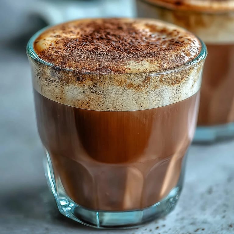 Frothy Hojicha Cappuccino served in a white ceramic mug, ideal for cozy afternoon sipping.