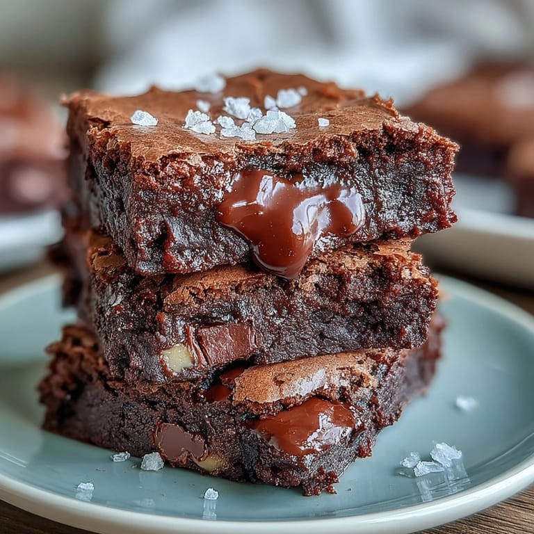 Ultra-fudgy brownies with a luscious tahini swirl and dark chocolate chunks, offering a rich, nutty, and chocolatey dessert experience.