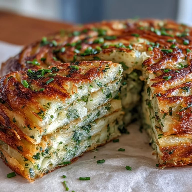 Traditional Asian street food: flaky spring onion pancakes with crisp edges and aromatic green onions.