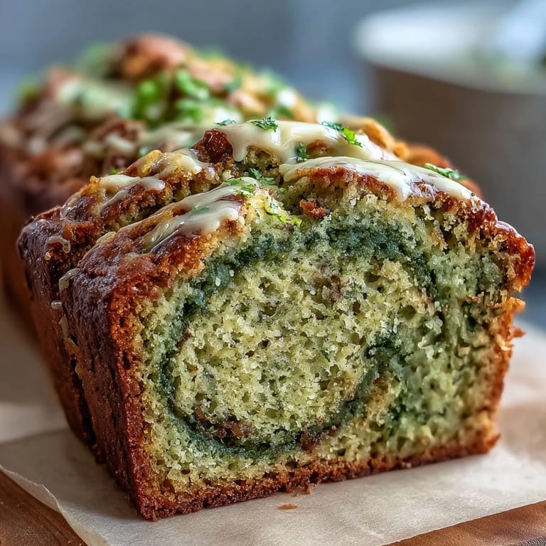 A slice of tender banana bread featuring a beautiful green matcha swirl, perfect for breakfast, snacks, or dessert.