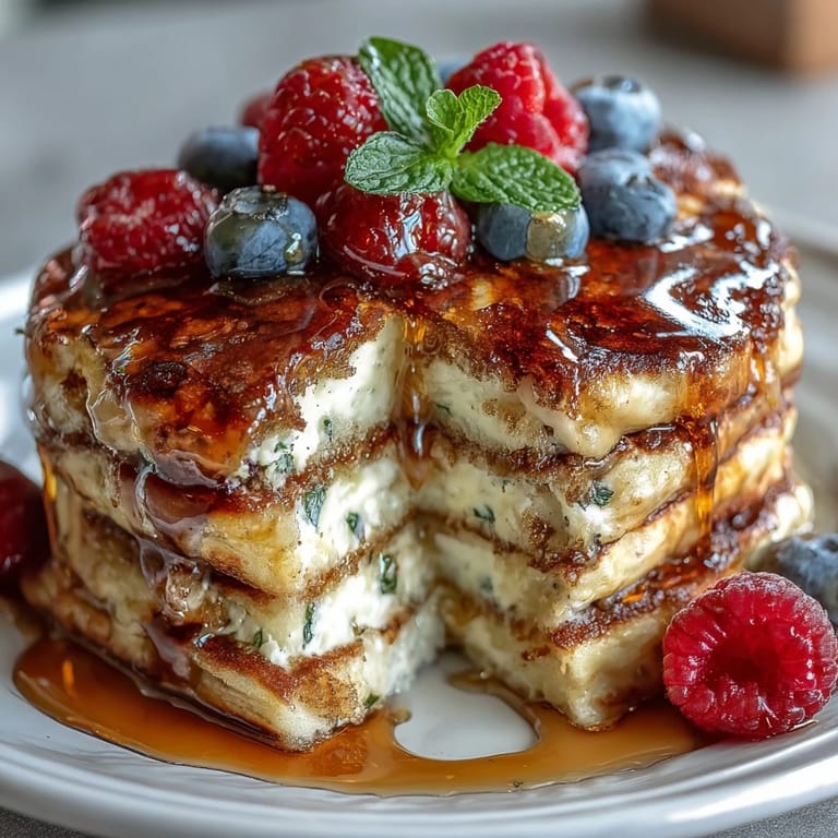 Warm, fluffy Icelandic Skyr Pancakes, a perfect high-protein start to your day.