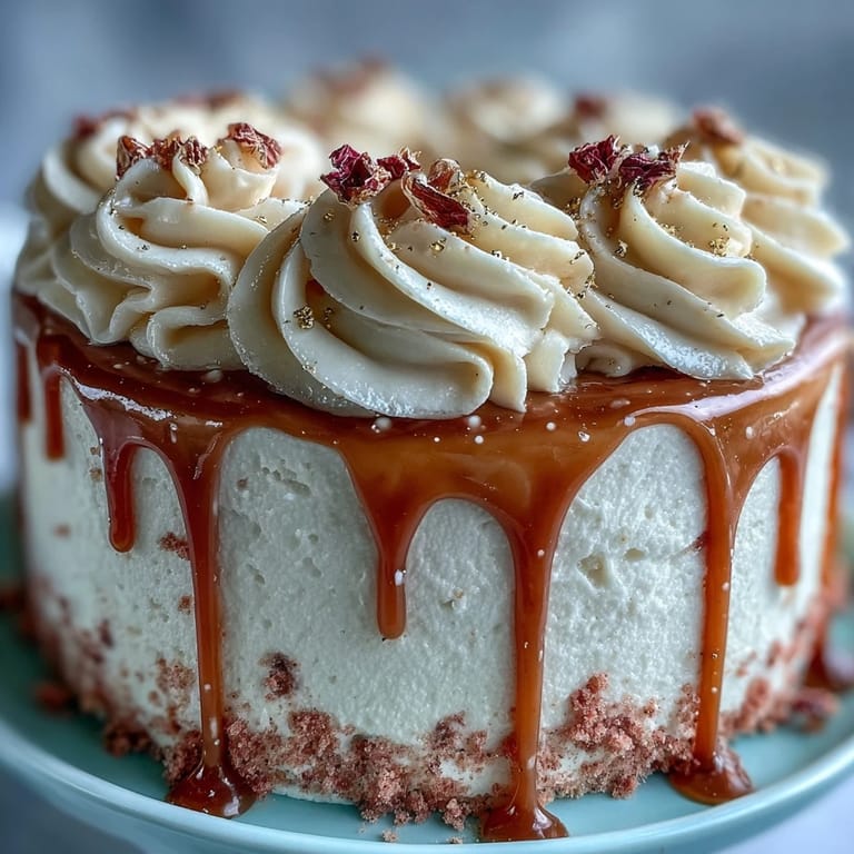 Delicate Bridal Shower Rosé Velvet Cake, a visually stunning dessert masterpiece.